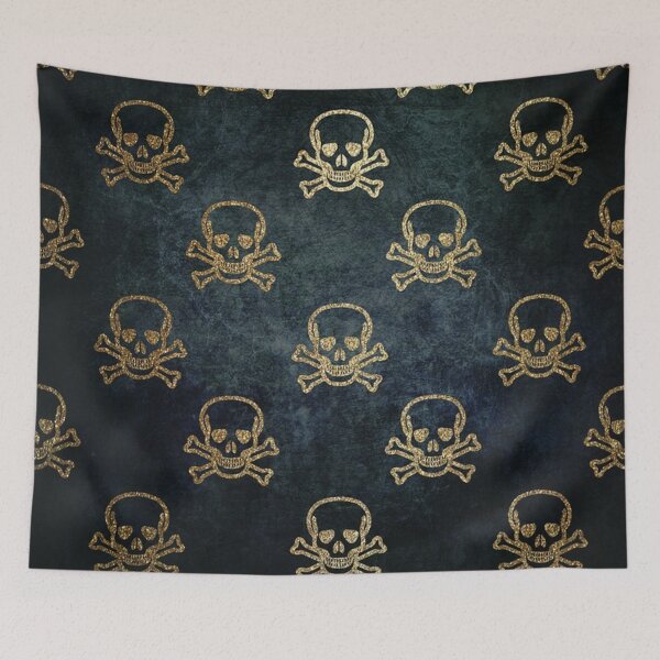 Item preview, Elegant navy skull style designed and sold by NoahDea.