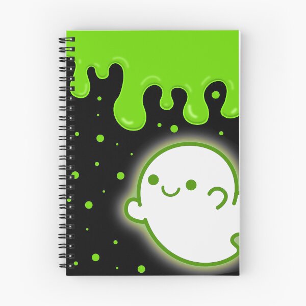 Item preview, Lindo fantasma de Halloween con un limo verde: un lindo y sonriente fantasma de Halloween Kawaii designed and sold by AxelGreen72.
