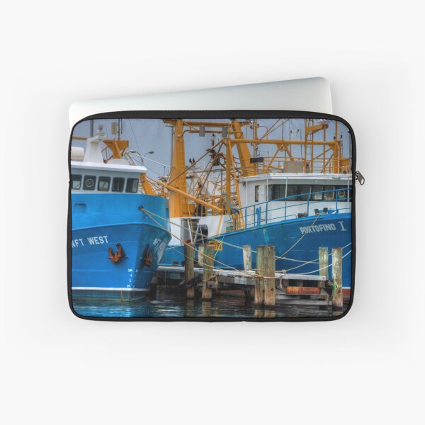 Item preview, Blue fishing boats designed and sold by BigAndRed.