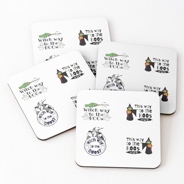 Item preview, This way to the boos - Boos Trick or Treat - Halloween witches and potions designed and sold by For the love of Pixels.