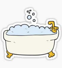 cartoon bathtub Sticker