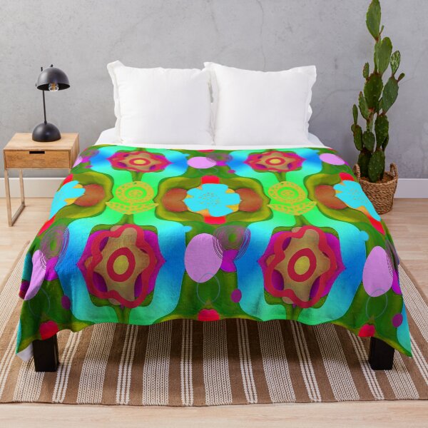 Item preview, Kawaii Vibrant Abstract Floral Pattern, 2, Graphic Psychedelic Abstract Art, Inspired by Nature-floral abstract art, Graphic Psychedelic Abstract Art, Inspired by Nature-floral abstract art designed and sold by Adri Barnard.