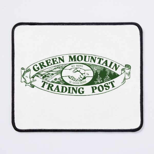 Item preview, The Green Mountain Trading Post Masthead in green designed and sold by Grateful-Fool.