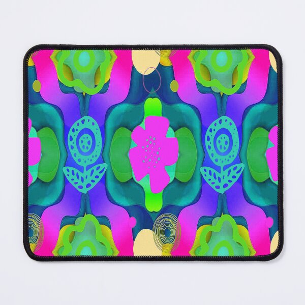 Item preview, Kawaii Vibrant Abstract Floral Pattern, 3, Graphic Psychedelic Abstract Art, Inspired by Nature-floral abstract art, Graphic Psychedelic Abstract Art, Inspired by Nature-floral abstract art designed and sold by Adri Barnard.