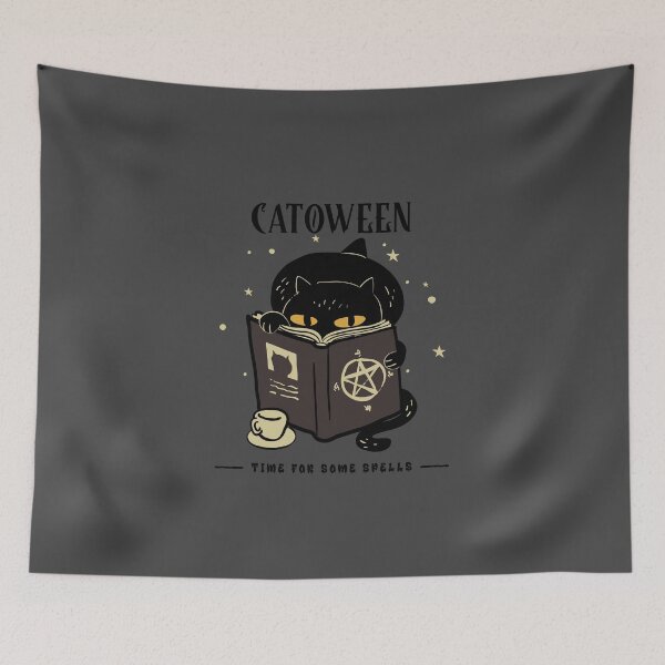 Item preview, Catoween Time For Some Spells designed and sold by Anuragwk.