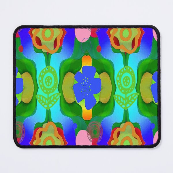 Item preview, Kawaii Vibrant Abstract Floral Pattern, 4, Graphic Psychedelic Abstract Art, Inspired by Nature-floral abstract art, Graphic Psychedelic Abstract Art, Inspired by Nature-floral abstract art designed and sold by Adri Barnard.