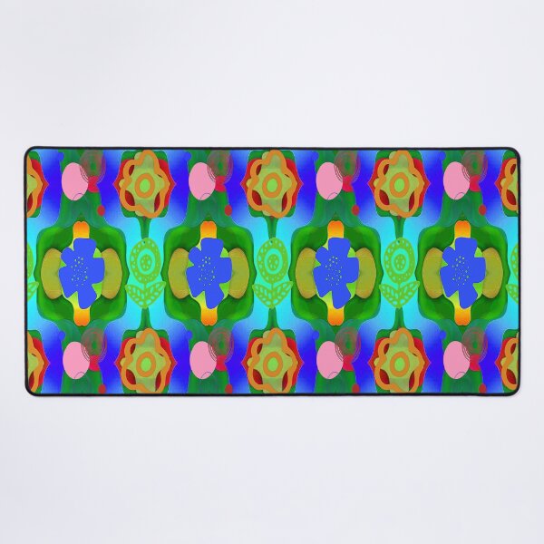 Item preview, Kawaii Vibrant Abstract Floral Pattern, 4, Graphic Psychedelic Abstract Art, Inspired by Nature-floral abstract art, Graphic Psychedelic Abstract Art, Inspired by Nature-floral abstract art designed and sold by Adri Barnard.