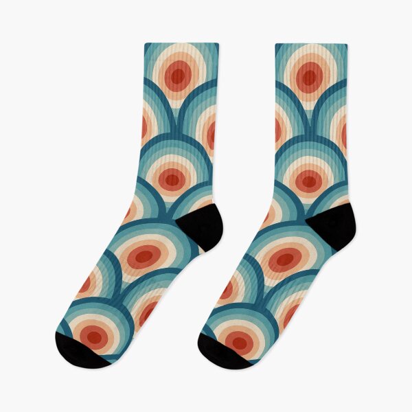 Item preview, Retro style Seigaiha waves pattern designed and sold by BattaAnastasia.
