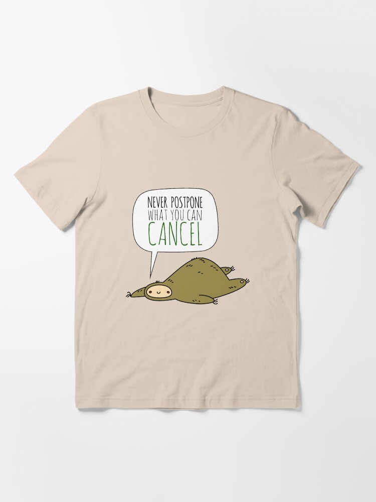 Alternate view of Sloth Wisdom. Essential T-Shirt