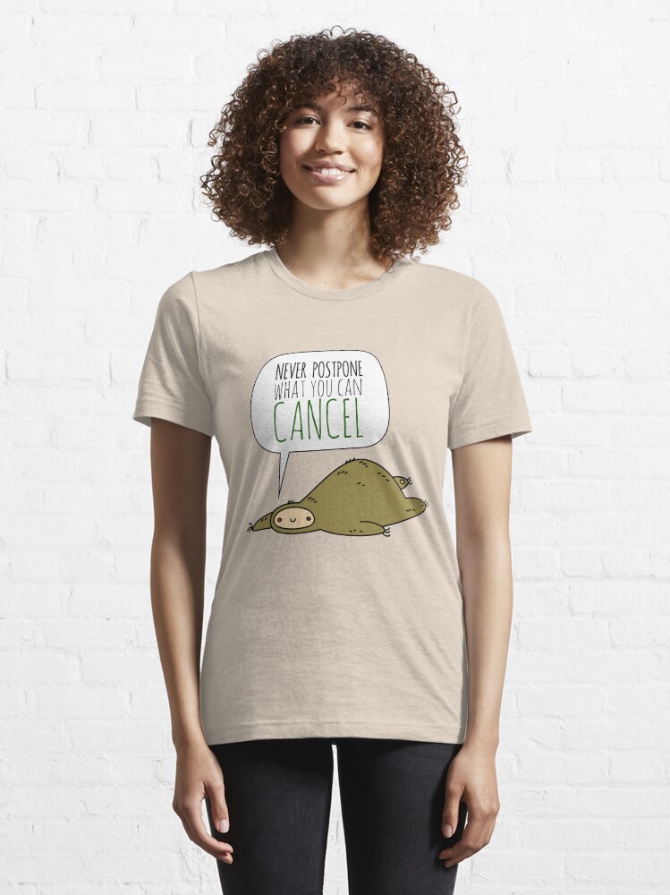 Alternate view of Sloth Wisdom. Essential T-Shirt