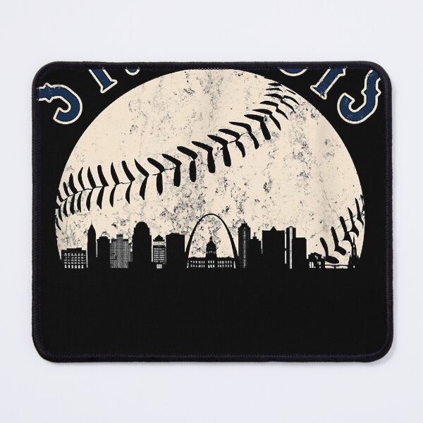 Artikelvorschau, Vintage Distressed St. Louis Skyline STL Baseball entworfen und verkauft von cristgilbe.