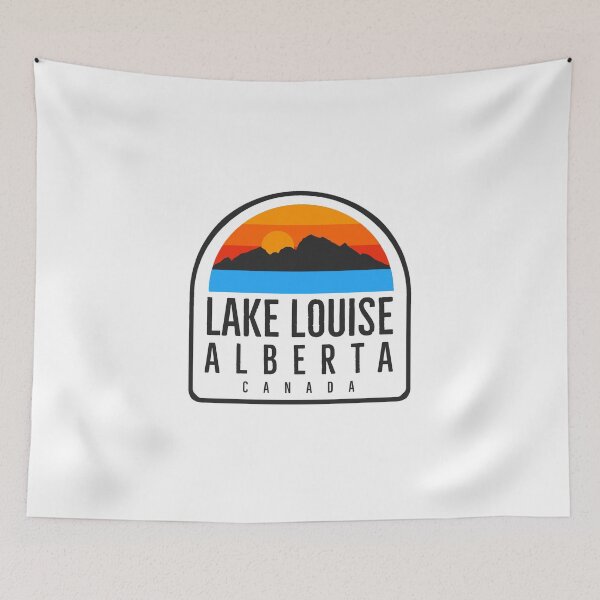 Item preview, Lake Louise Alberta Canada Vintage Retro Adventure Travel Mountain Hiking, Camping designed and sold by tmartinezta.