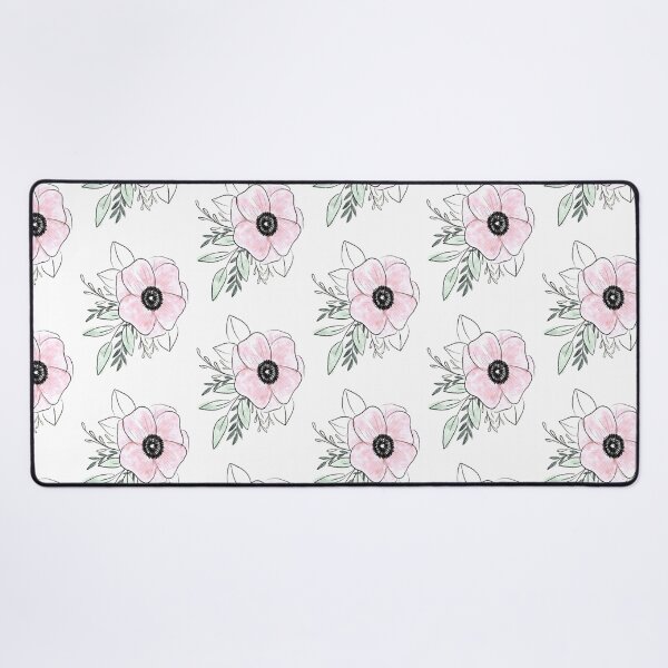 Item preview, Pink Poppy Flower Line Drawing designed and sold by makesbymiss.