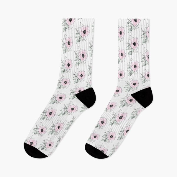 Item preview, Pink Poppy Flower Line Drawing  designed and sold by makesbymiss.