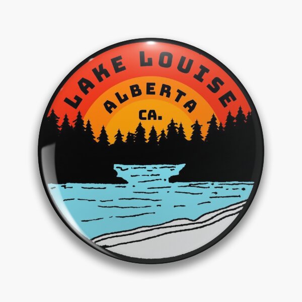 Item preview, Lake Louise Alberta Canada Vintage Retro Adventure Travel Mountain Hiking, Camping designed and sold by tmartinezta.