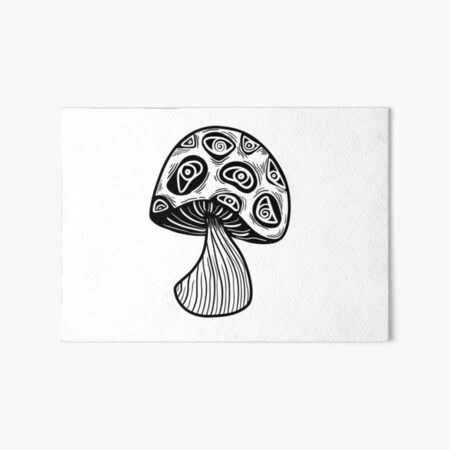 Weirdcore Aesthetic Mushroom Eyes Strangecore Traumacore | Art Board Print