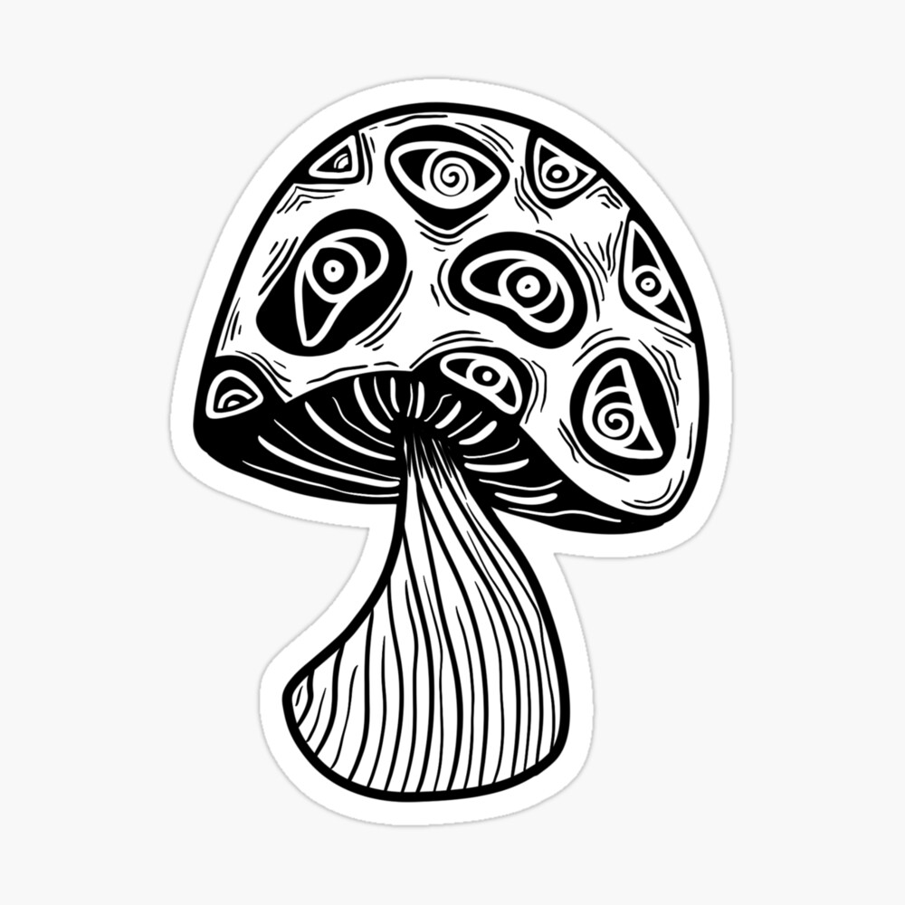 Mushroom Weirdcore Dreamcore Eye Girl | Art Board Print