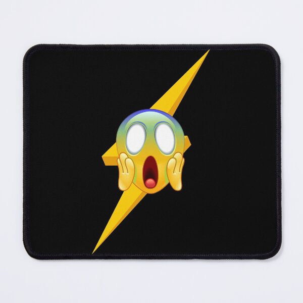 Item preview, Screaming Smiley Face With Thunderbolt Design designed and sold by EarthArtDesigns.
