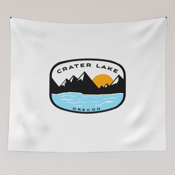 Item preview, Crater Lake Oregon Vintage Retro Adventure Travel Mountain Hiking, Camping designed and sold by tmartinezta.