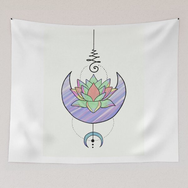 Item preview, Lotus Flower Moon Rainbow designed and sold by Silvia Galliani.