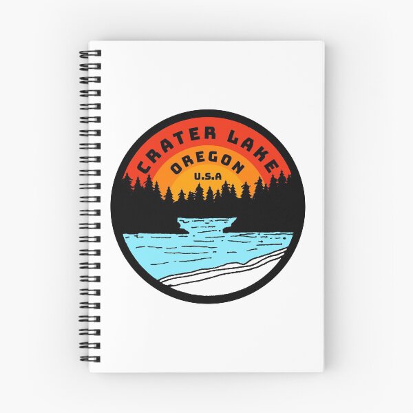 Item preview, Crater Lake Oregon Vintage Retro Adventure Travel Mountain Hiking, Camping designed and sold by tmartinezta.