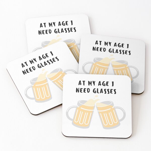 Item preview, At my age I need glasses - pints designed and sold by Good-tees.