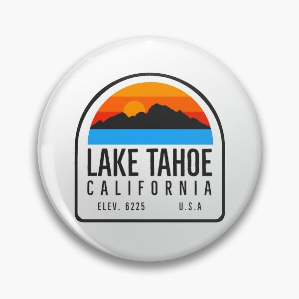 Item preview, Lake Tahoe California-Nevada Vintage Retro Adventure Travel Mountain Hiking, Camping designed and sold by tmartinezta.