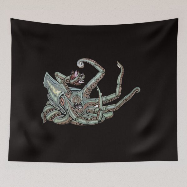 Item preview, horror squid designed and sold by EdithRedman.