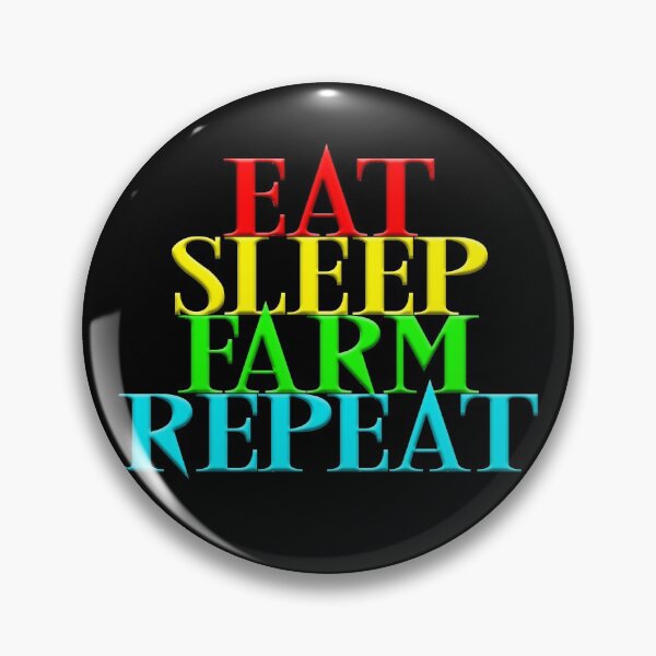 Item preview, eat sleep farm repeat 1 designed and sold by Nikmay Design.