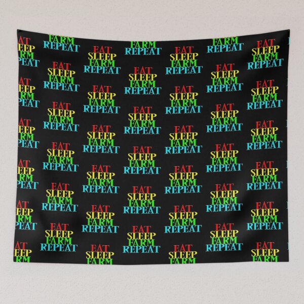 Item preview, eat sleep farm repeat 1 designed and sold by Nikmay Design.