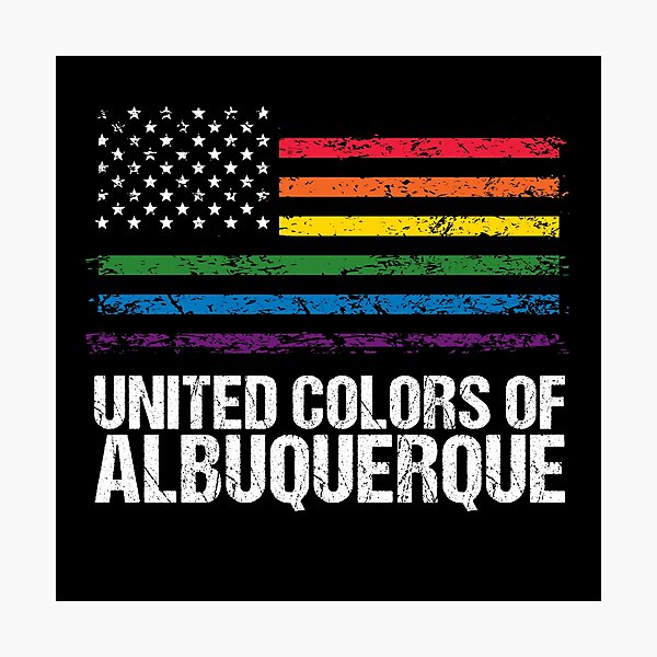 "Albuquerque LGBT USA Flag Pride From Albuquerque" Photographic Print