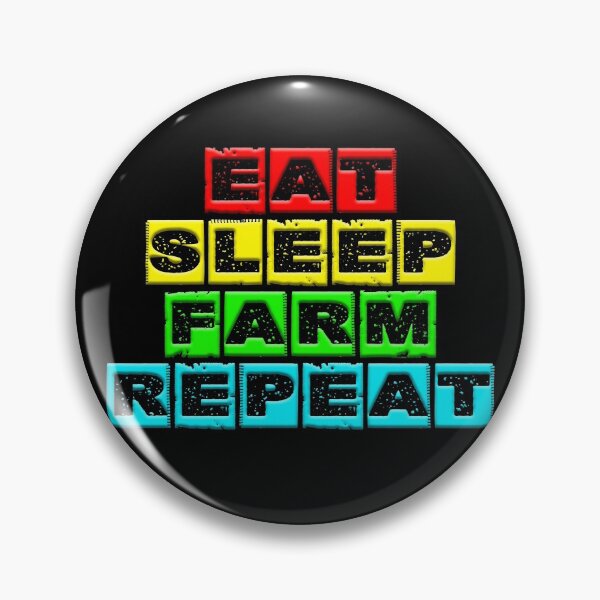 Item preview, eat sleep farm repeat 2 designed and sold by Nikmay Design.