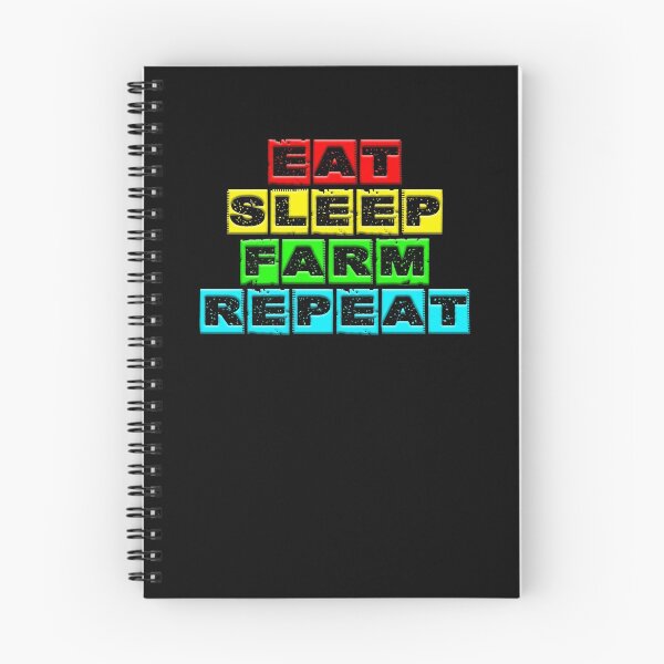Item preview, eat sleep farm repeat 2 designed and sold by Nikmay Design.