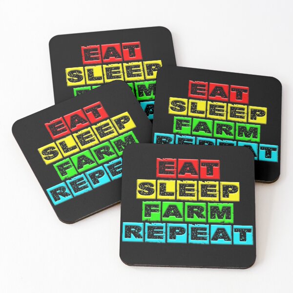 Item preview, eat sleep farm repeat 2 designed and sold by Nikmay Design.