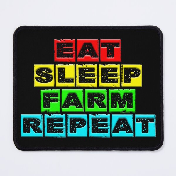 Item preview, eat sleep farm repeat 2 designed and sold by Nikmay Design.