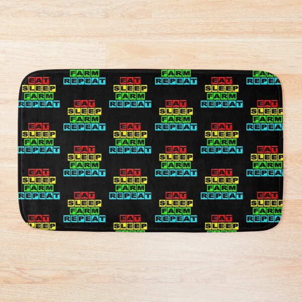 Item preview, eat sleep farm repeat 2 designed and sold by Nikmay Design.