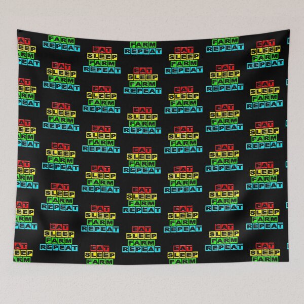 Item preview, eat sleep farm repeat 2 designed and sold by Nikmay Design.