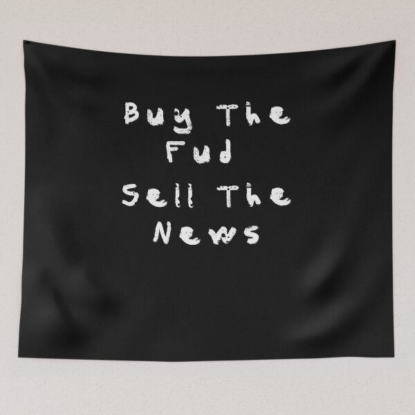 Item preview, Buy The Fud Sell The News Crypto designed and sold by Funny-Tees4U.