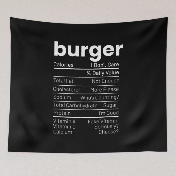 Item preview,  Thanksgiving Hamburger Food Nutrition Facts Anti Vegan designed and sold by miann4.