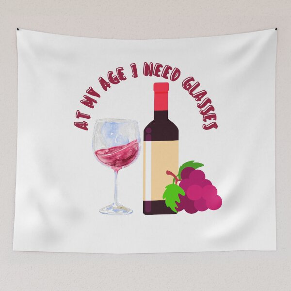 Item preview, At my age I need glasses - wine designed and sold by Good-tees.