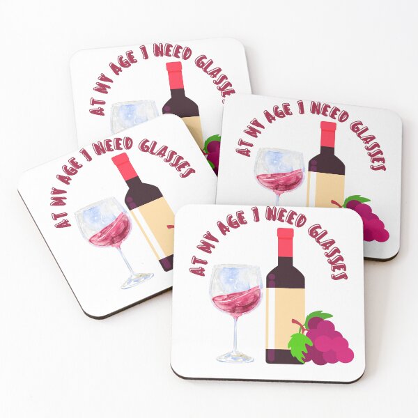 Item preview, At my age I need glasses - wine designed and sold by Good-tees.