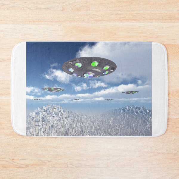 Item preview, Flying saucers over a big city designed and sold by MIRO3D.