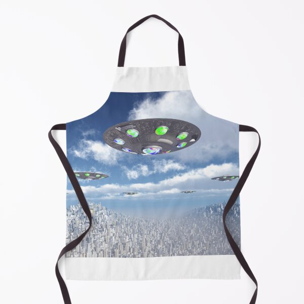 Item preview, Flying saucers over a big city designed and sold by MIRO3D.