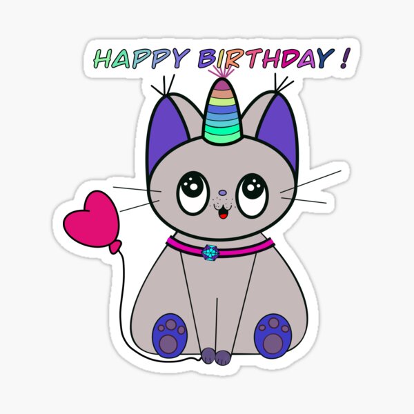 Produits Sur Le Theme Chat Meme Joyeux Anniversaire Redbubble