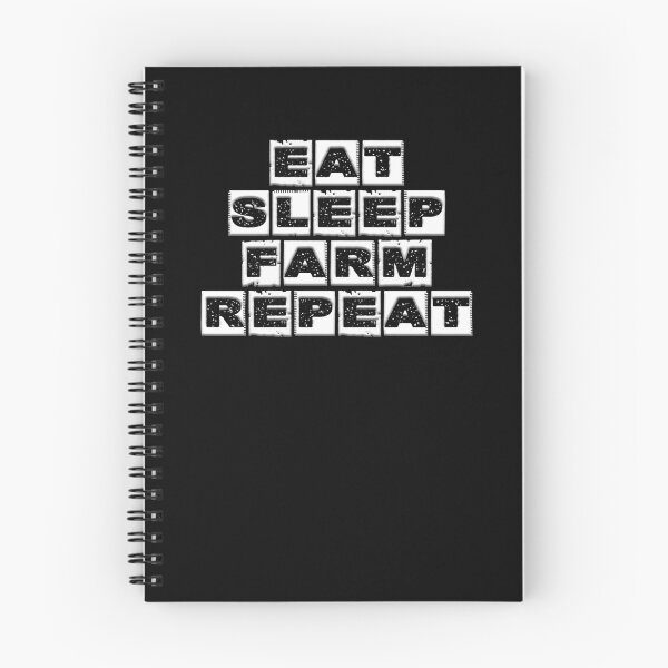 Item preview, eat sleep farm repeat 3 designed and sold by Nikmay Design.