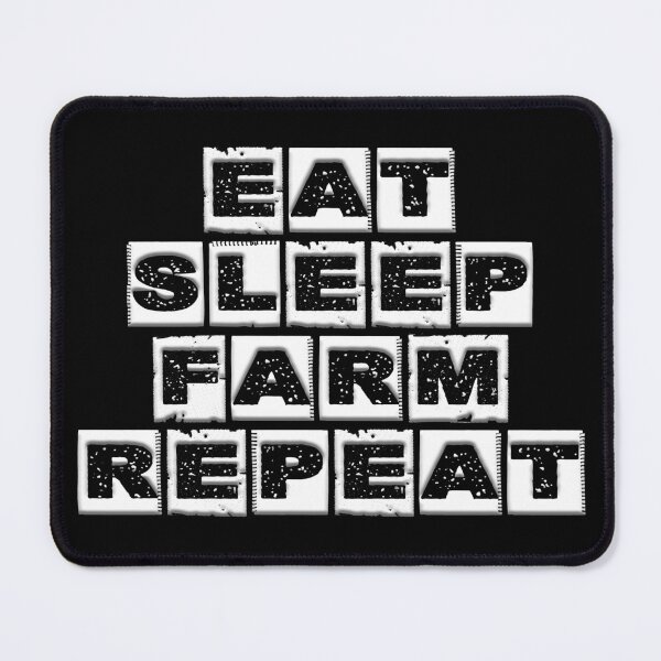 Item preview, eat sleep farm repeat 3 designed and sold by Nikmay Design.