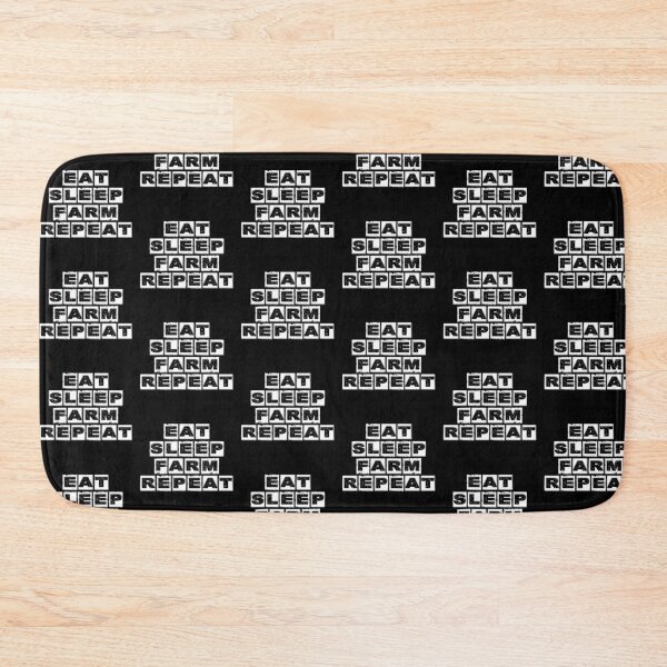 Item preview, eat sleep farm repeat 3 designed and sold by Nikmay Design.