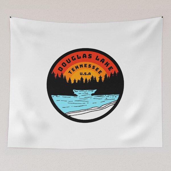 Item preview, Douglas Lake Tennessee Vintage Retro Adventure Travel Mountain Hiking, Camping designed and sold by tmartinezta.