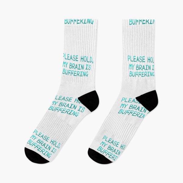 Item preview, Please hold, my brain is buffering designed and sold by Chainsnroses.
