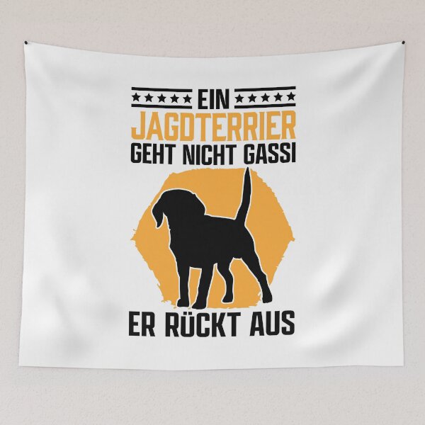 Item preview, German Jagdterrier go for a walk hunting dog saying designed and sold by madgrfx.